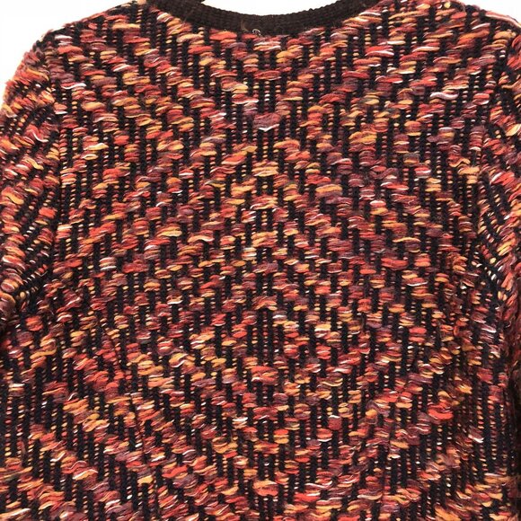 Anthropologie Moth Keavy Textured Open Front Cardigan Sweater Size L Mohair Wool - Picture 7 of 8